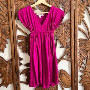 Fuschia side tie dress